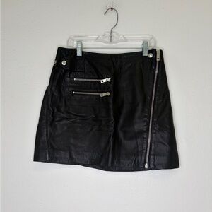 Rag & Bone Black Zippered Mini Skirt